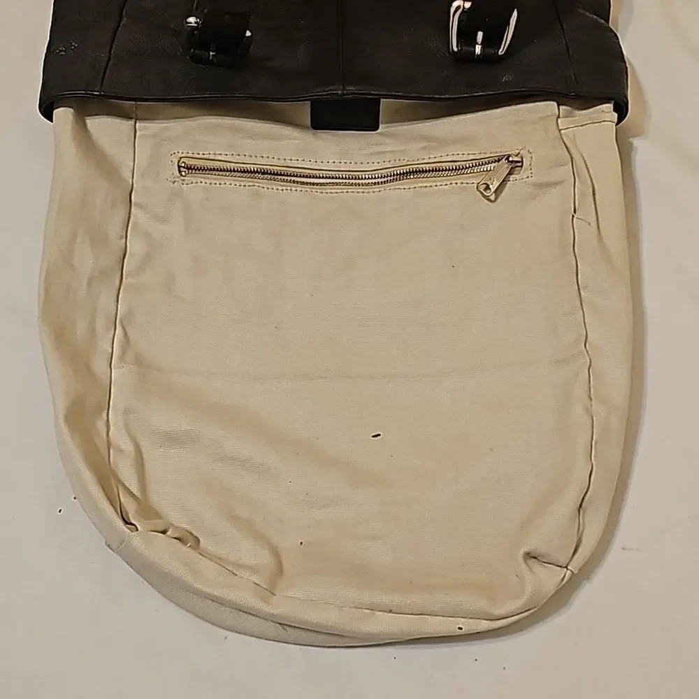 Ralph Lauren black   Classic black leather  bag